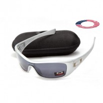 fake Oakley antix sunglasses matte silver frame black iridium lens